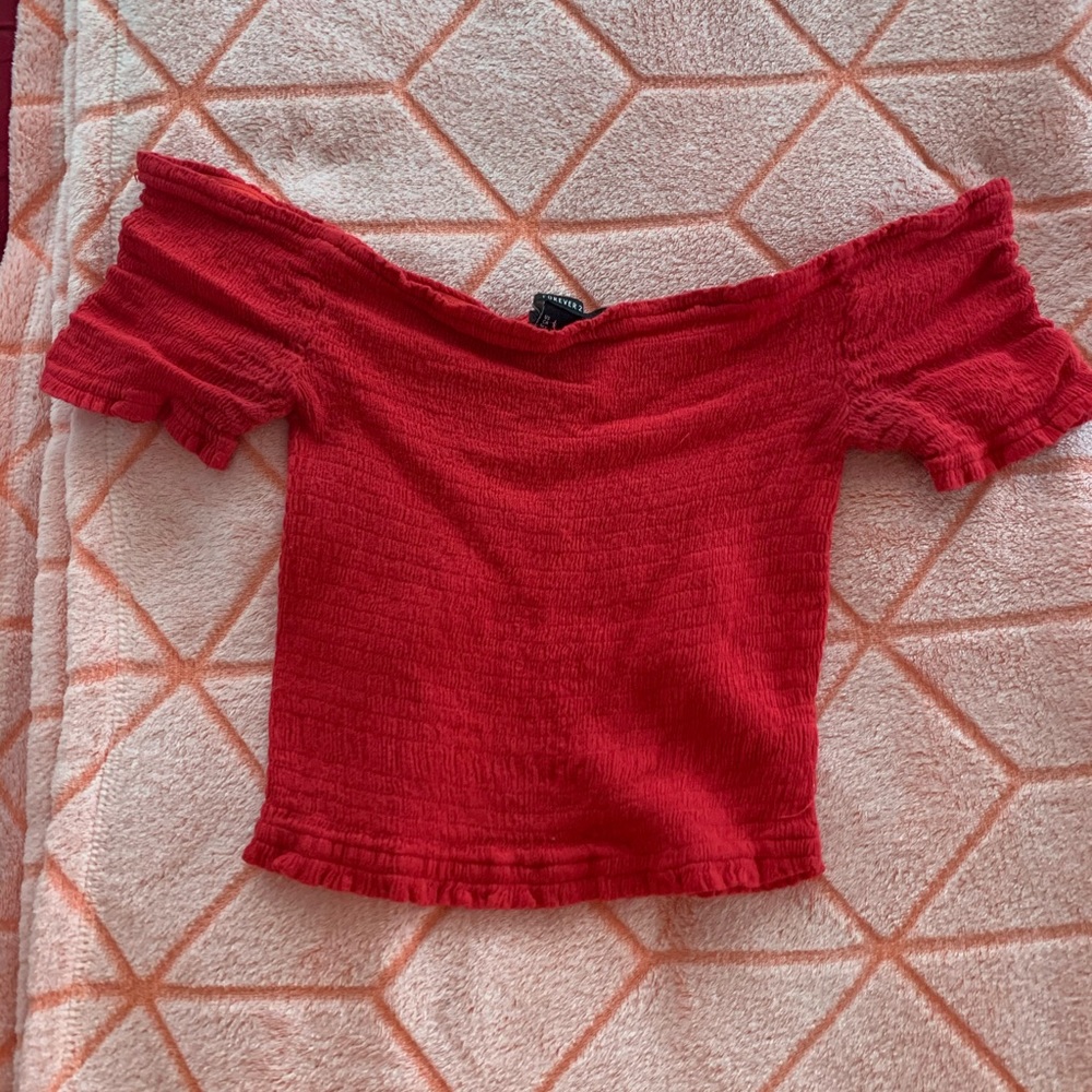 off shoulder crop top